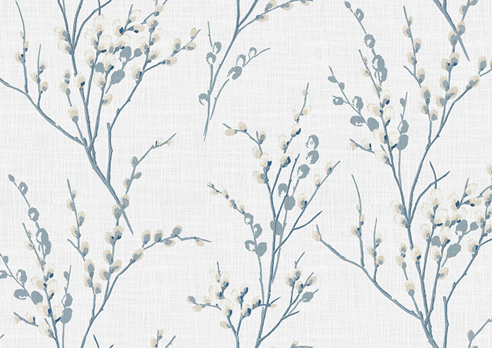 Laura Ashley Pussy Willow, Off White/Seaspray - Twist&Fit Roman Blind - Image 8